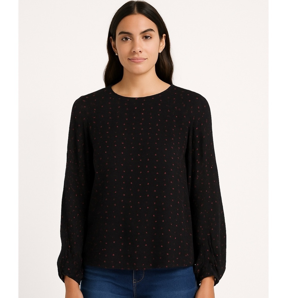 Club Monaco Spotted Polka Dot Popover
